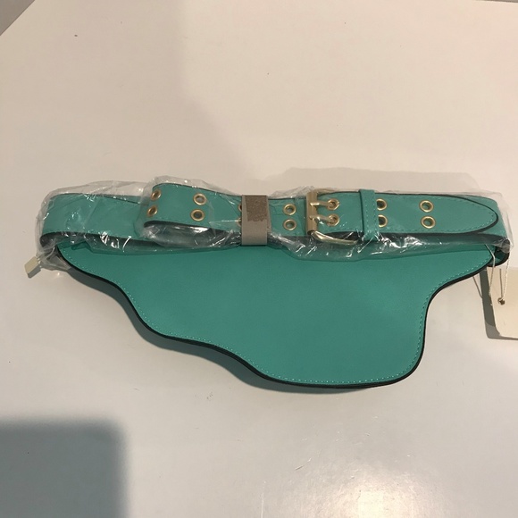 Isabelle Vegan Leather Mint Belt Bag Fanny Pack - Picture 3 of 7